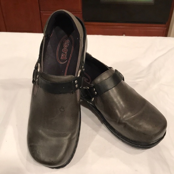 KLOGS mules. Leather upper olive green EUC size 11 - Picture 2 of 7